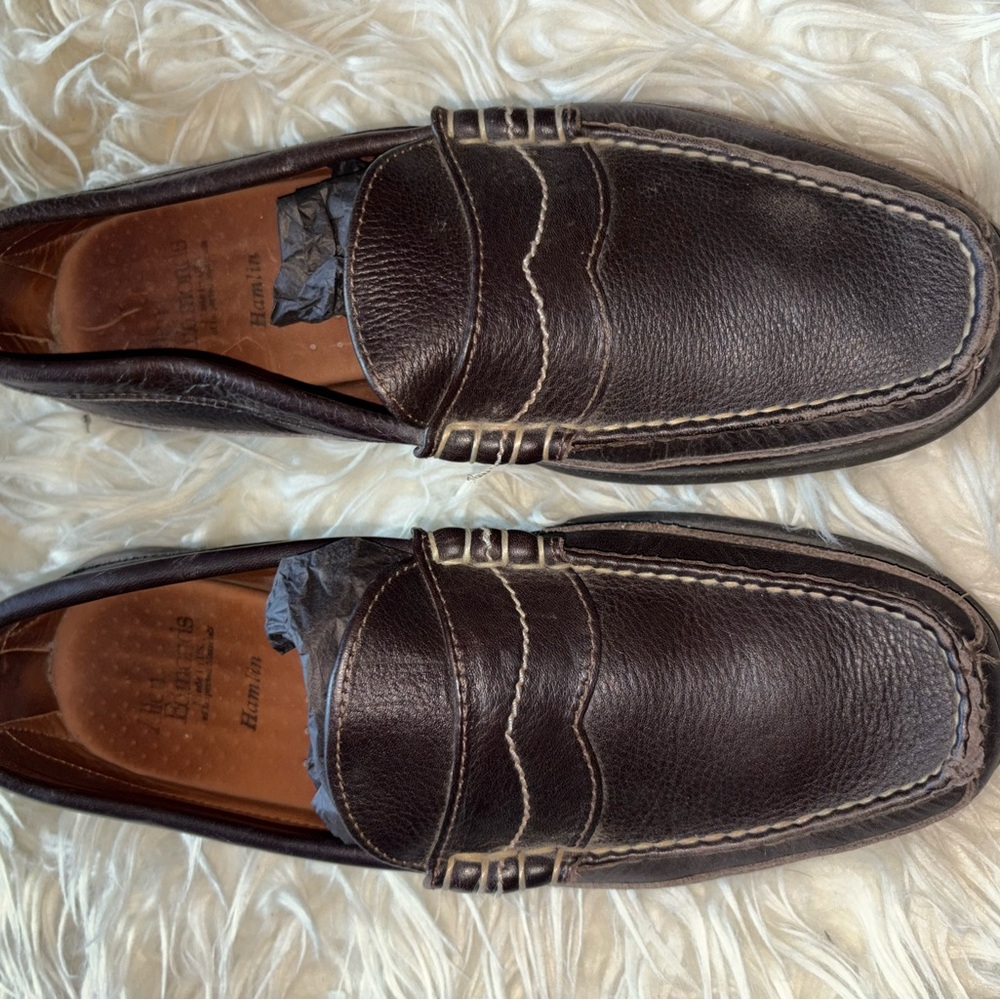 Allen Edmonds Dark Brown Leather Penny Loafers